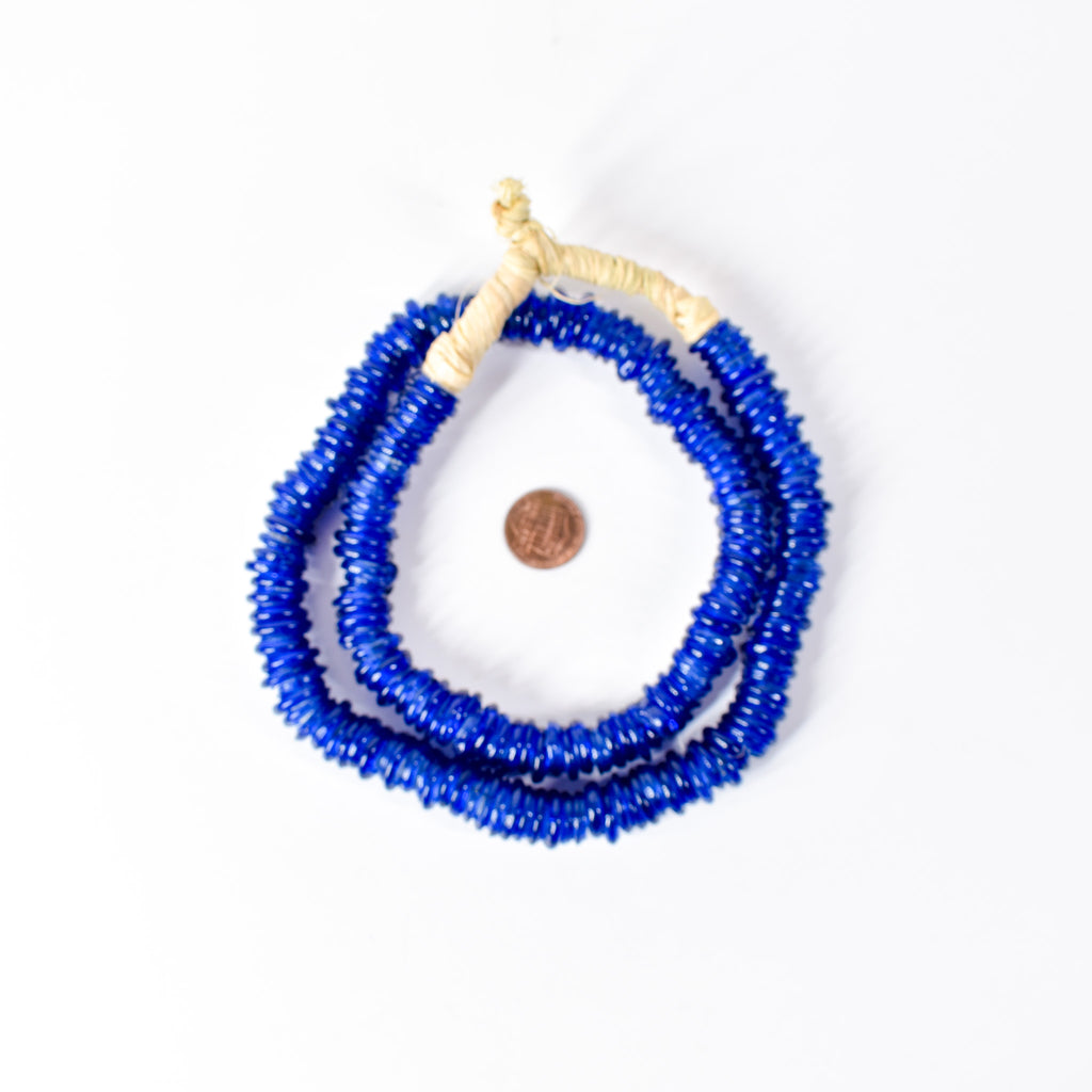 Italian Glass Rings Cobalt Blue Trade Beads