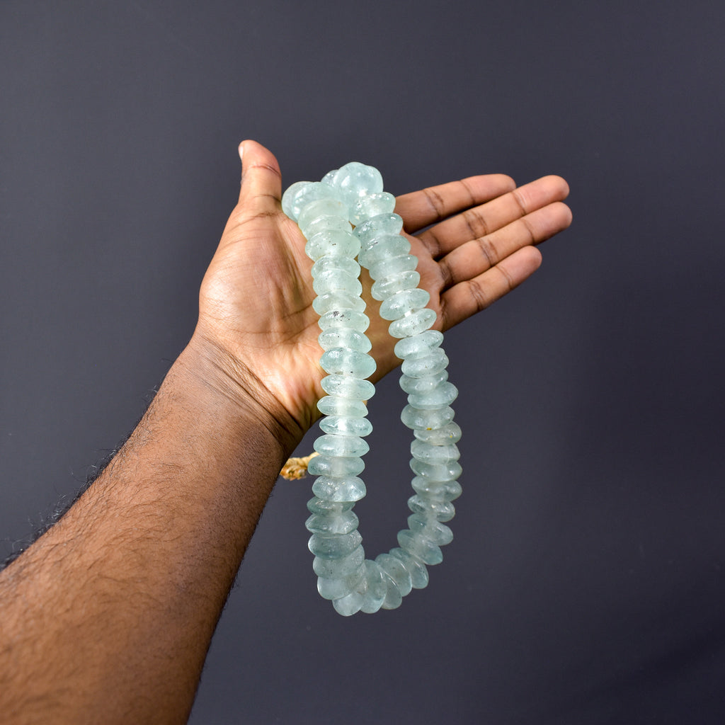 Krobo Recycled Powder Glass Translucent Trade Beads