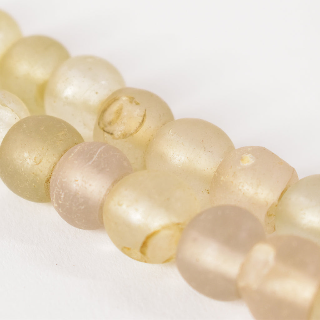 Clear Dogon Trade Beads 42 Inch