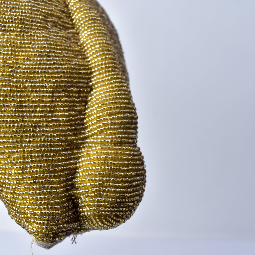 Yoruba Gold Beaded Hat Nigeria