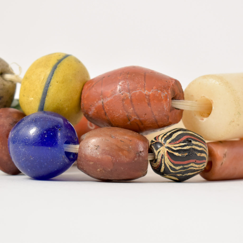 Pema Raka Ancient Quartz Carnelian Mixed Trade Beads