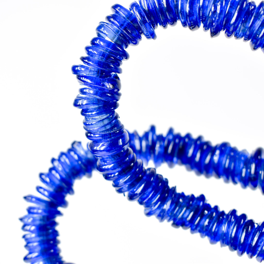 Italian Glass Rings Cobalt Blue Trade Beads