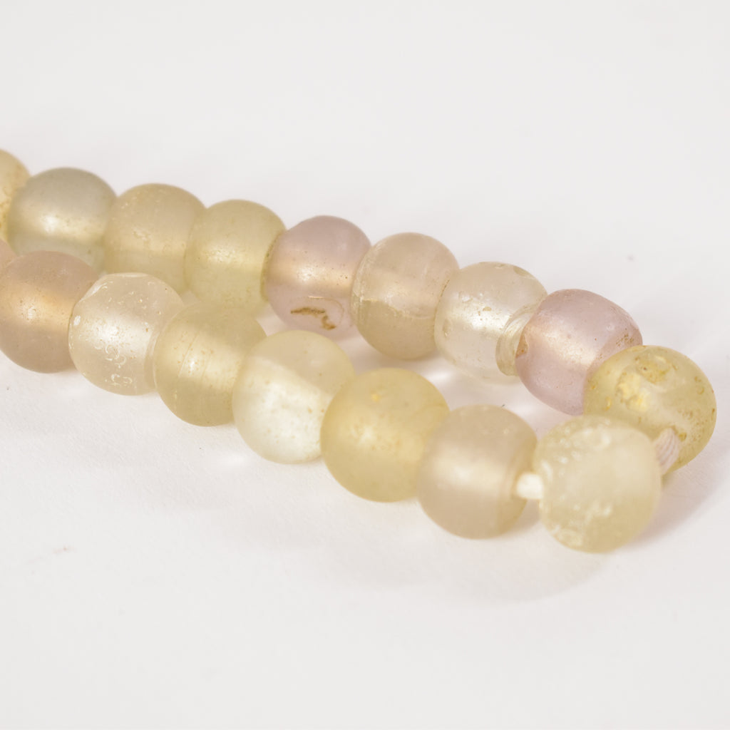 Clear Dogon Trade Beads 42 Inch