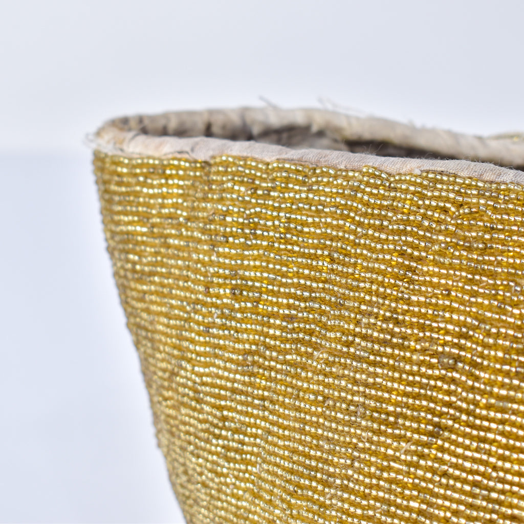 Yoruba Gold Beaded Hat Nigeria