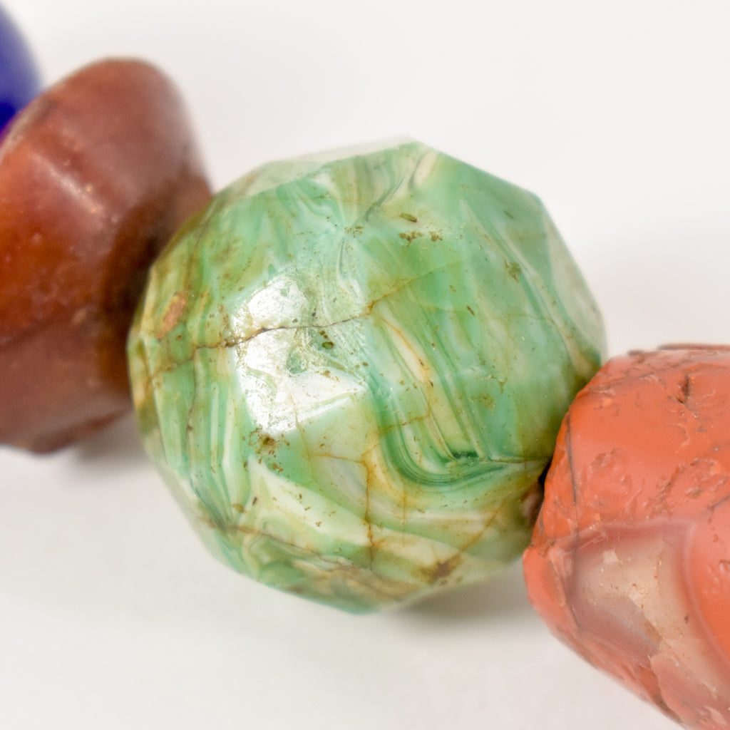 Pema Raka Ancient Quartz Carnelian Mixed Trade Beads