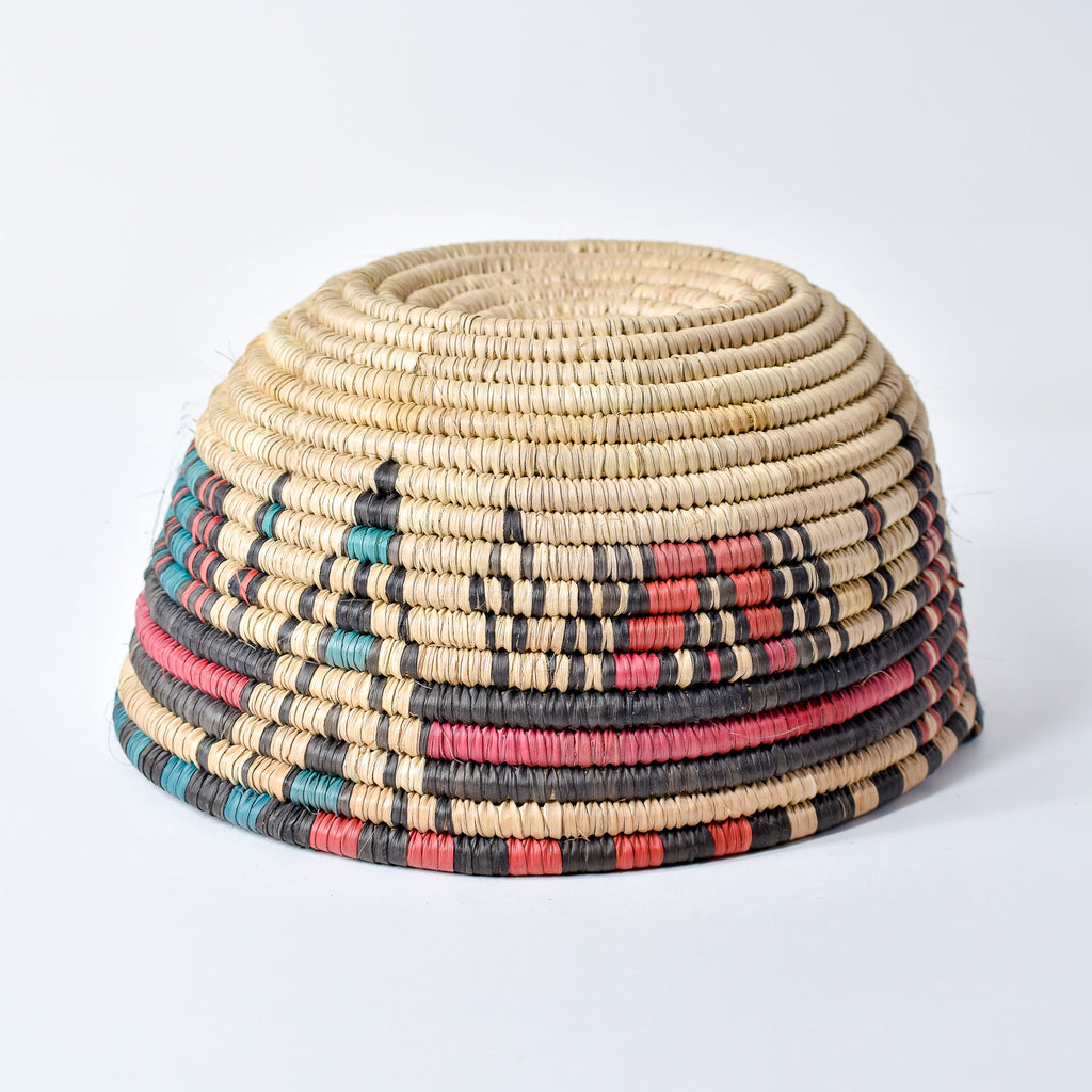 Hausa Grass Basket Bowl Nigeria 9 Inch