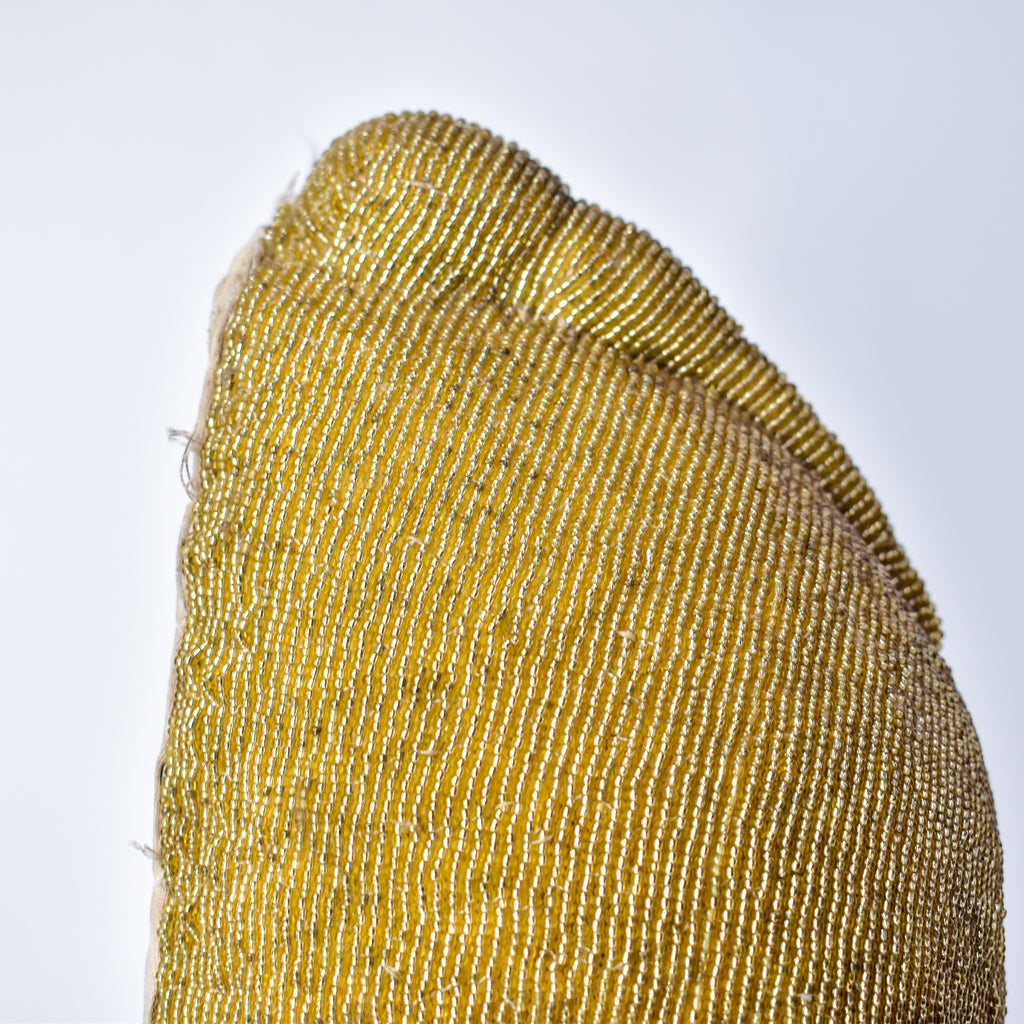 Yoruba Gold Beaded Hat Nigeria