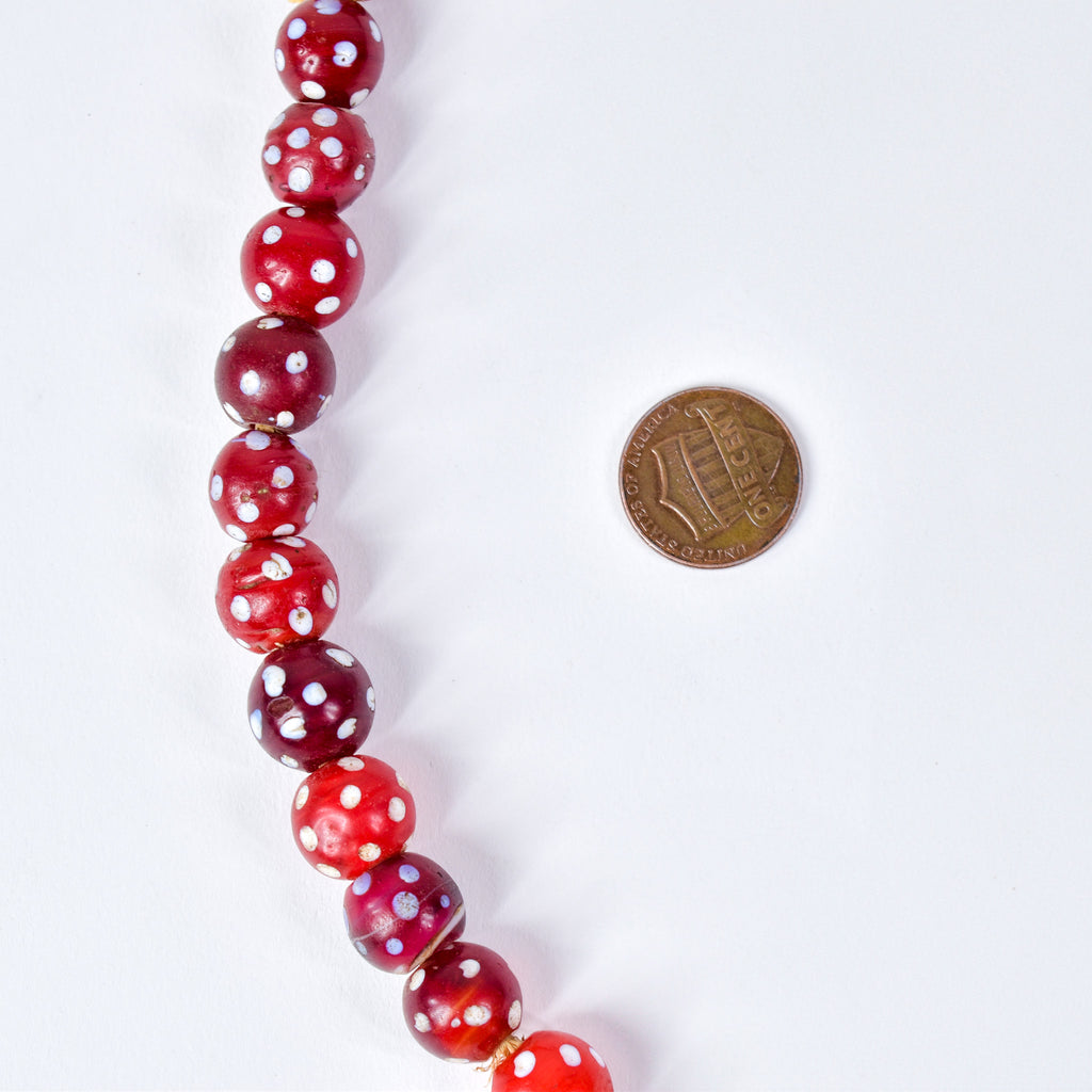Venetian Skunk Red Trade Beads Henry Collection