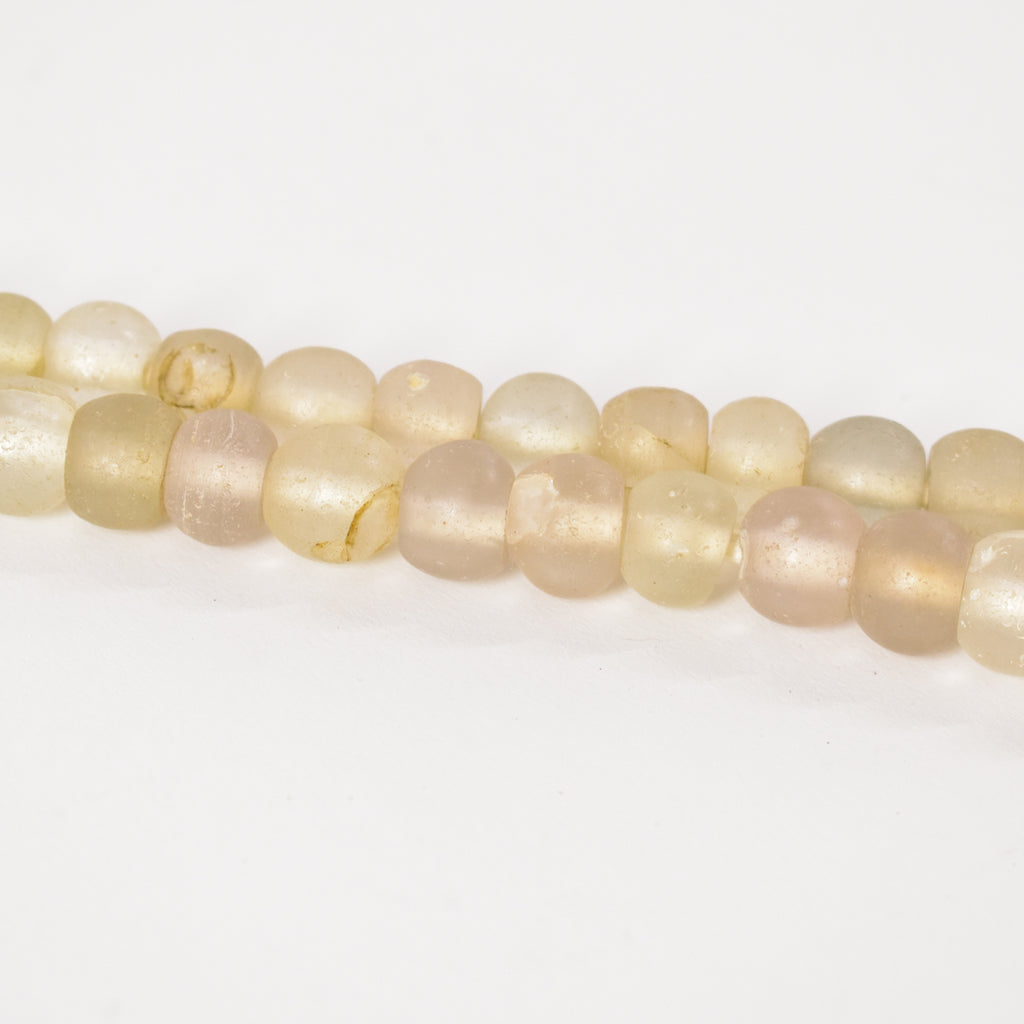 Clear Dogon Trade Beads 42 Inch