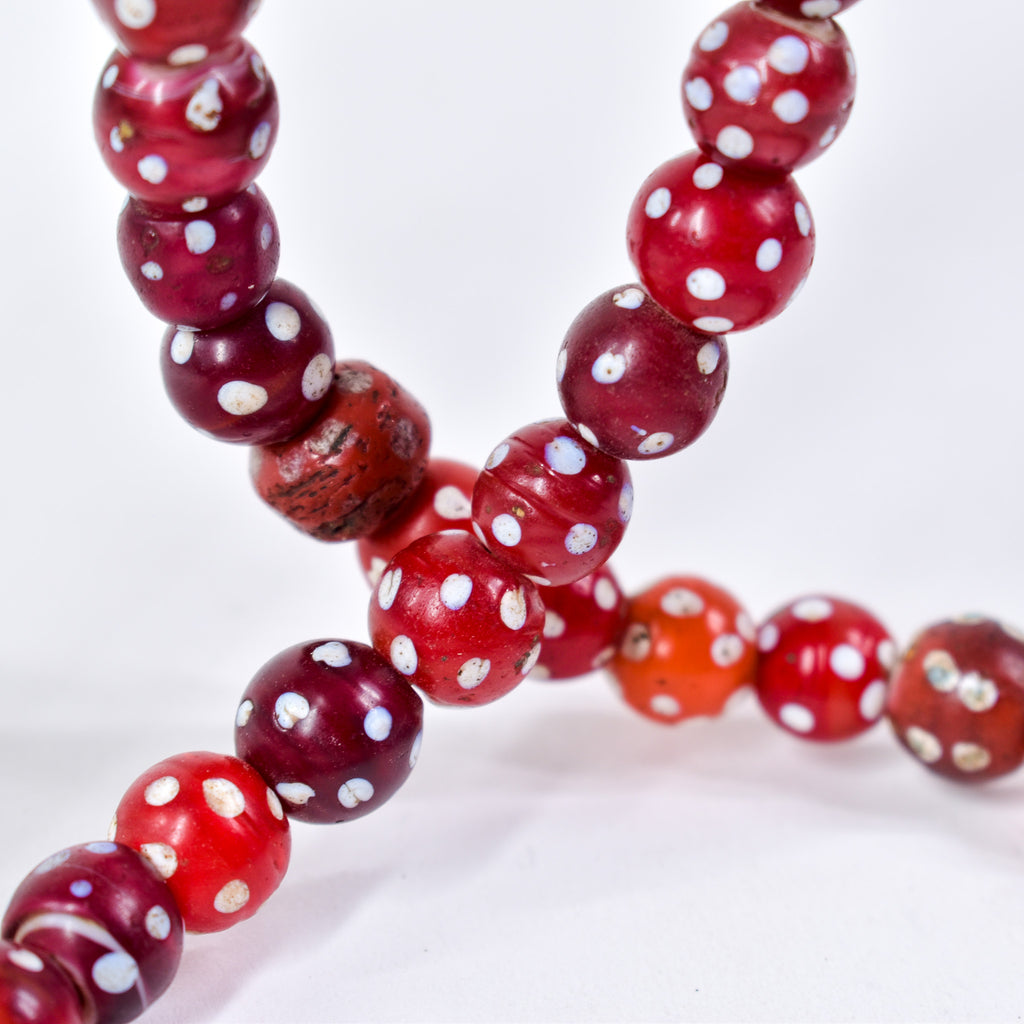 Venetian Skunk Red Trade Beads Henry Collection