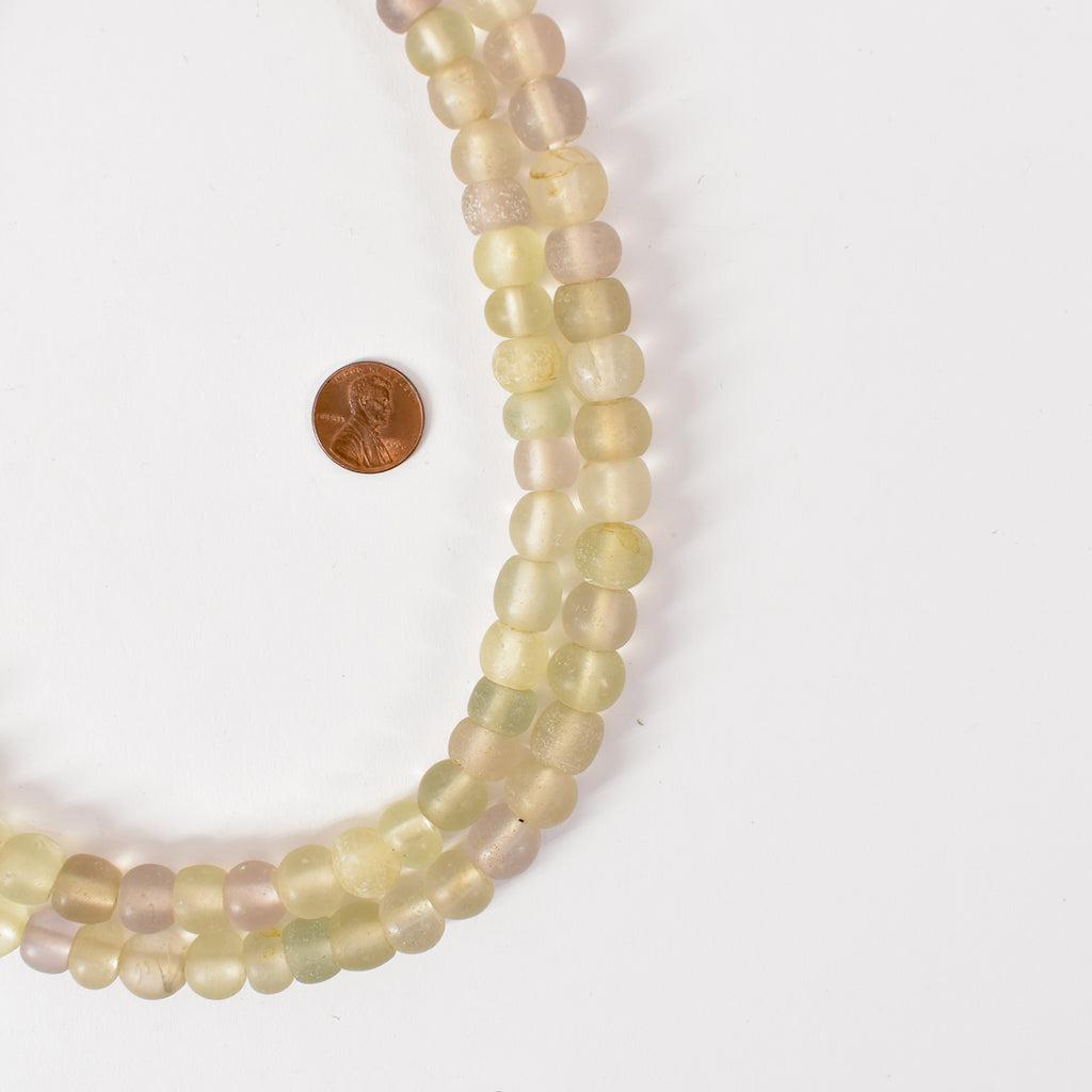 Clear Dogon Trade Beads 42 Inch