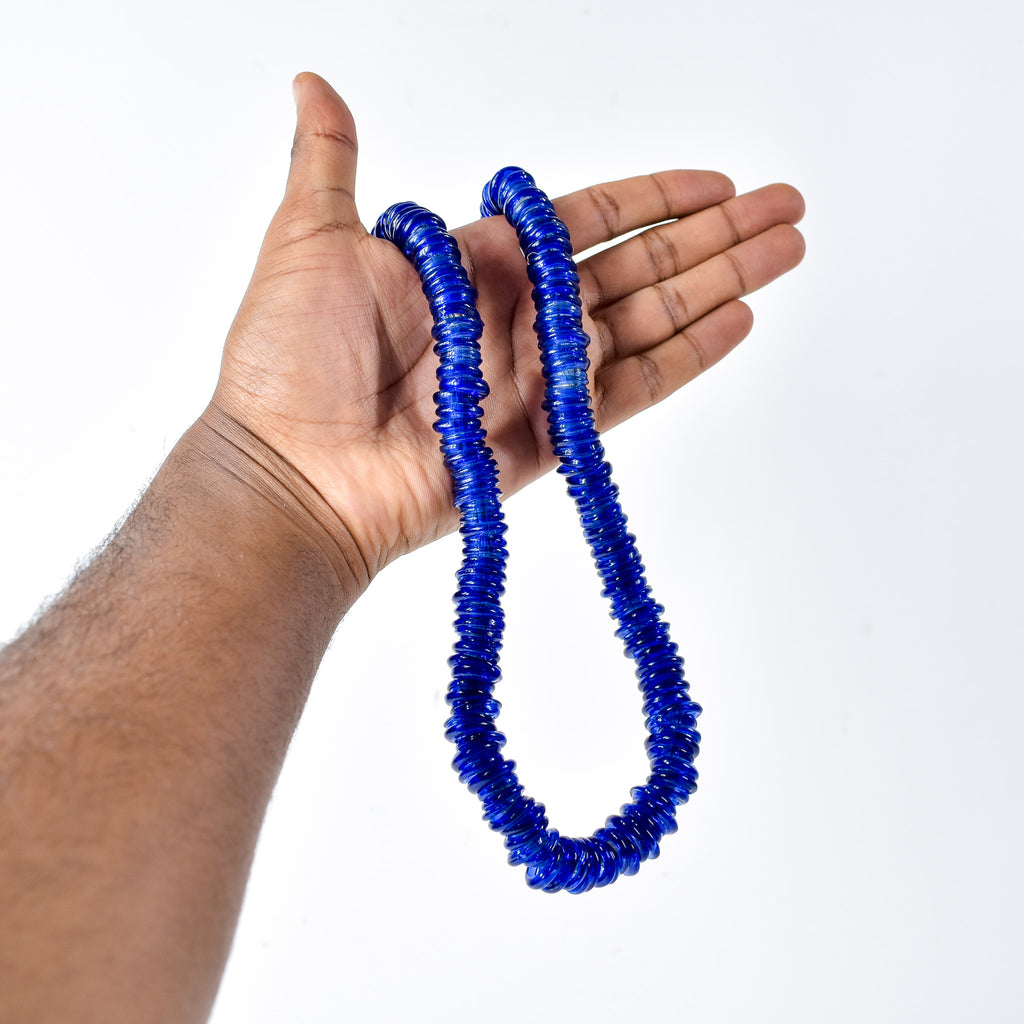 Italian Glass Rings Cobalt Blue Trade Beads