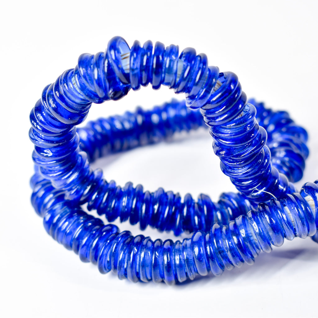 Italian Glass Rings Cobalt Blue Trade Beads