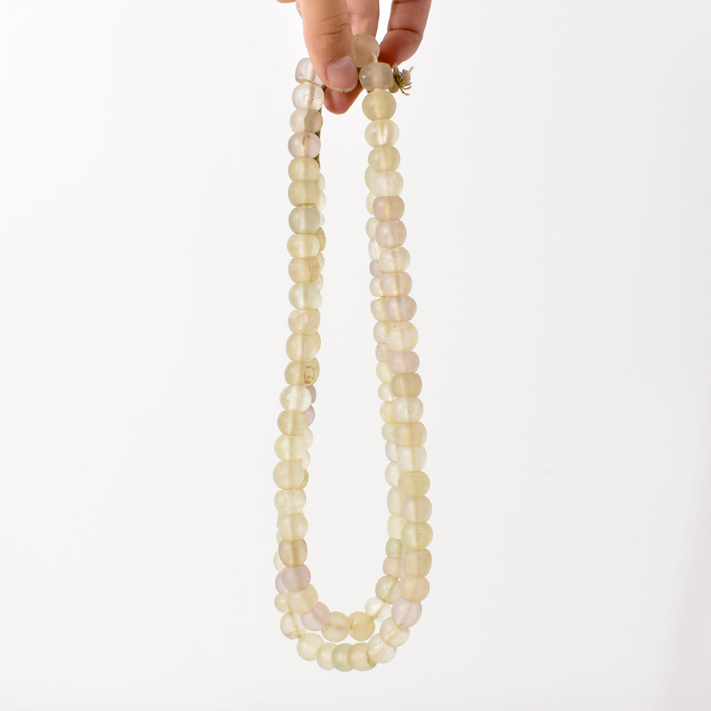 Clear Dogon Trade Beads 42 Inch