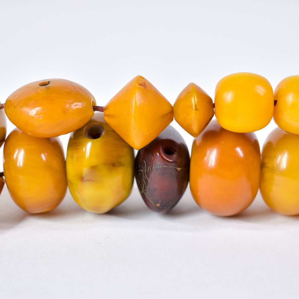Old Mauritanian Faux Amber Trade Beads Henry Collection