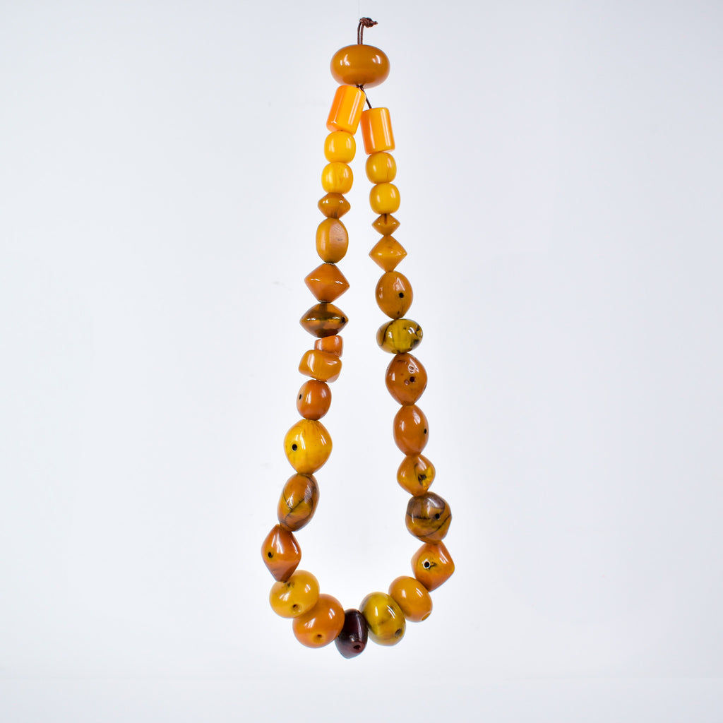 Old Mauritanian Faux Amber Trade Beads Henry Collection