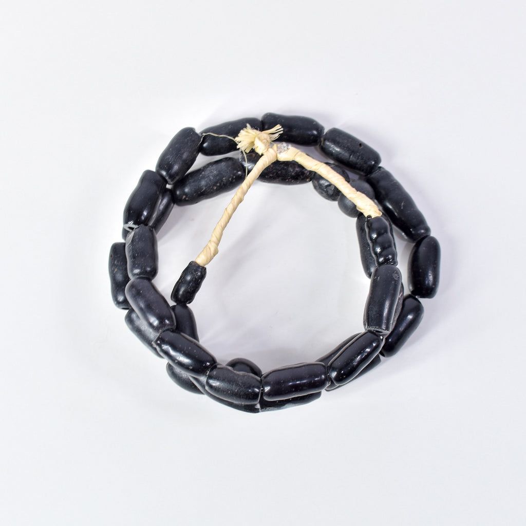 Amoeba Bohemian Black Trade Beads