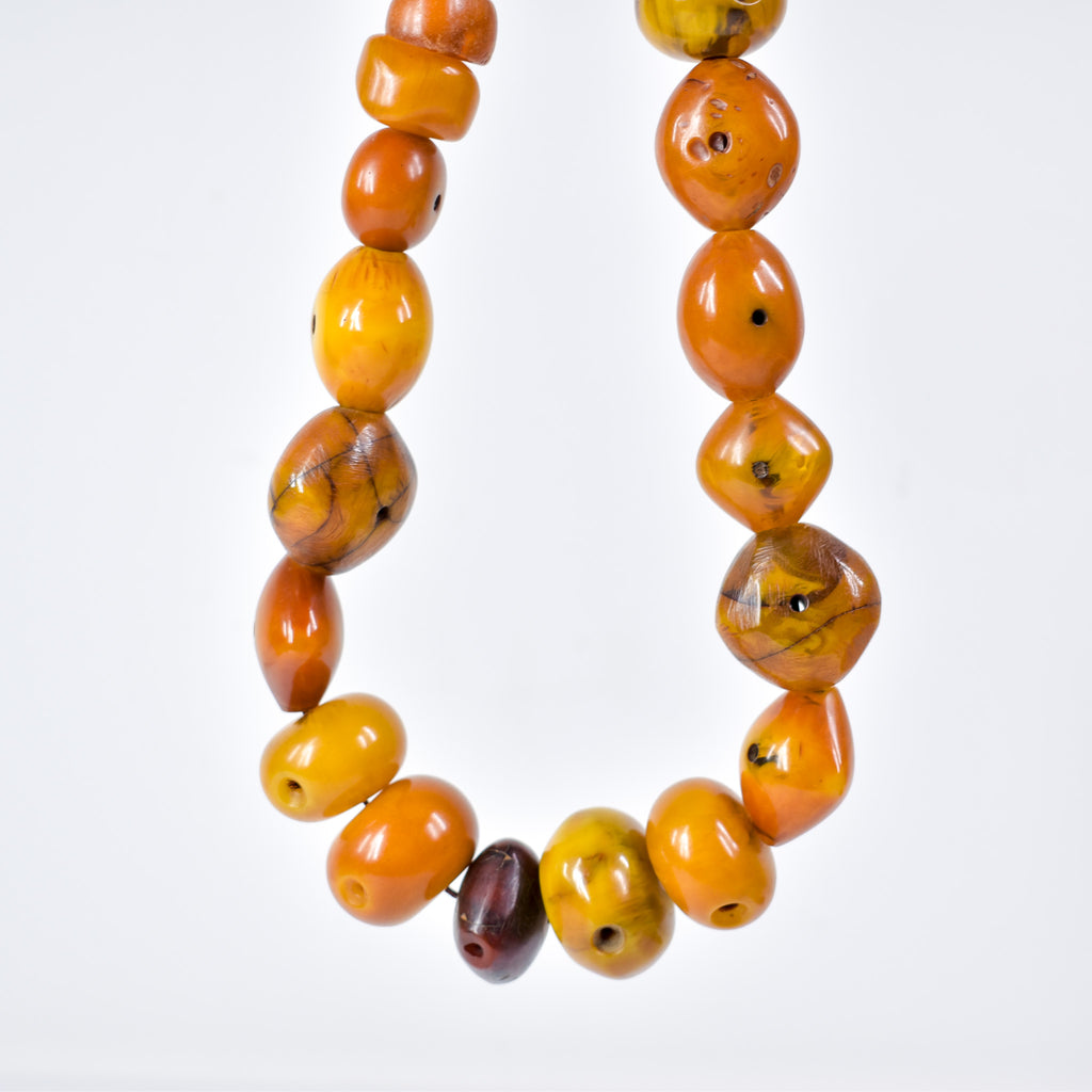 Old Mauritanian Faux Amber Trade Beads Henry Collection