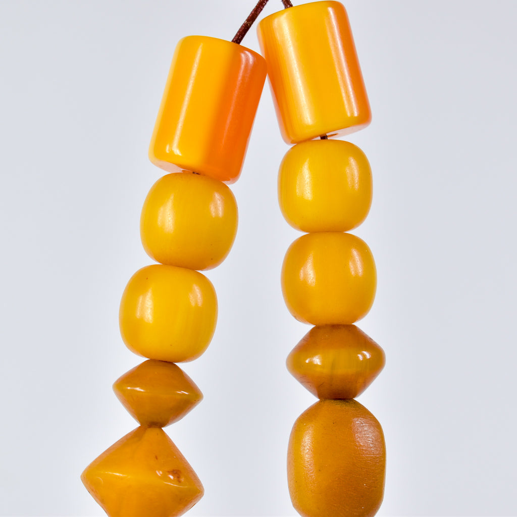 Old Mauritanian Faux Amber Trade Beads Henry Collection