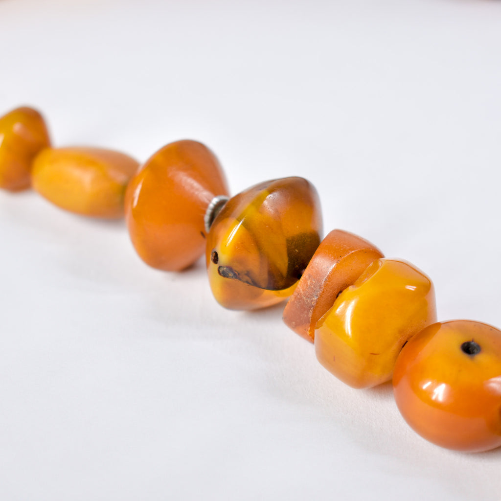 Old Mauritanian Faux Amber Trade Beads Henry Collection