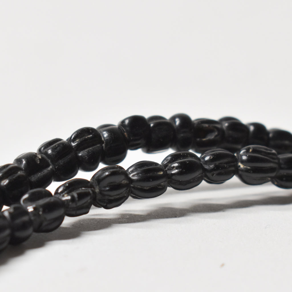 Black Trade Beads Czech Togo