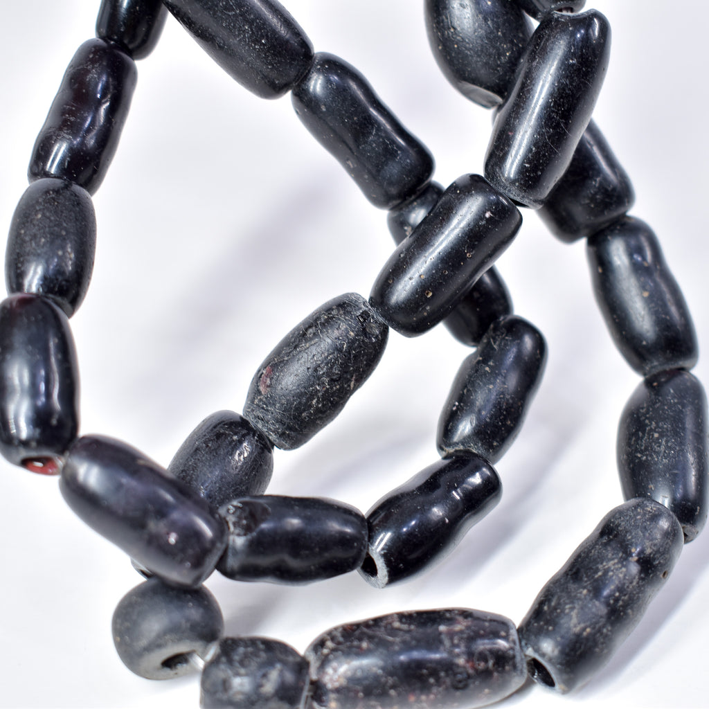Amoeba Bohemian Black Trade Beads