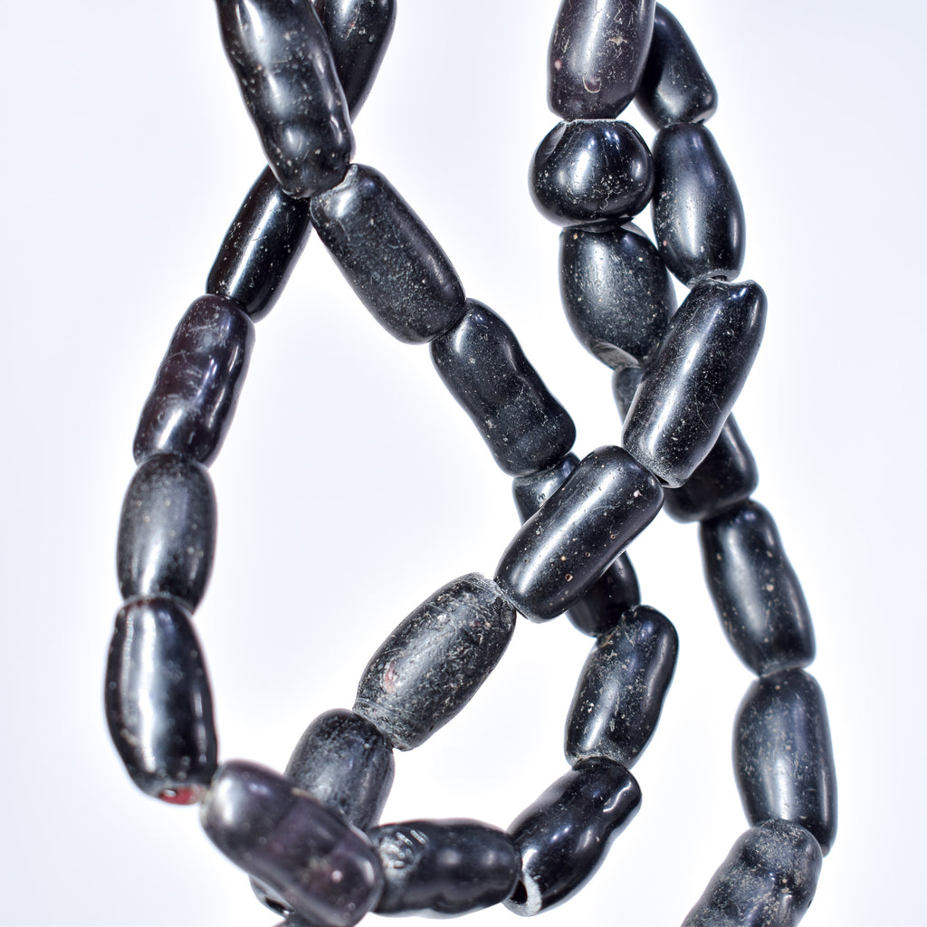 Amoeba Bohemian Black Trade Beads