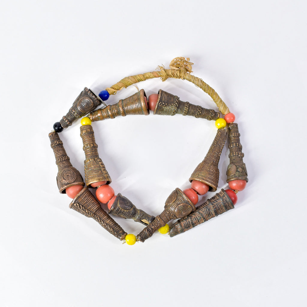 Very Rare Yoruba Brass Hair Beads