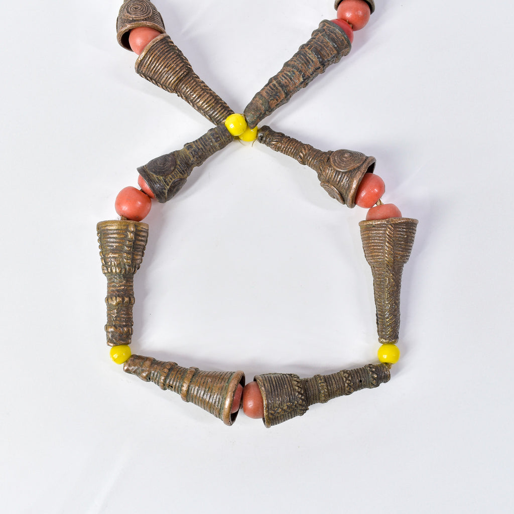 Very Rare Yoruba Brass Hair Beads