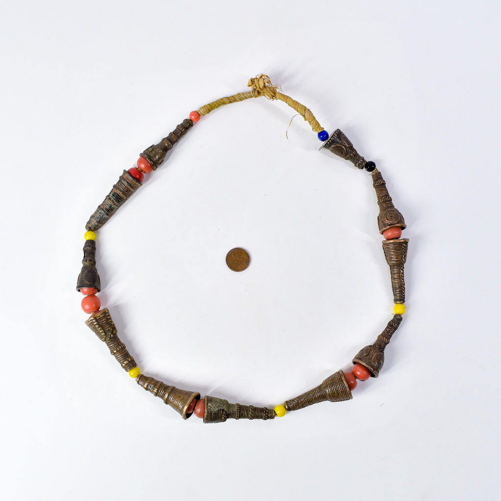 Very Rare Yoruba Brass Hair Beads