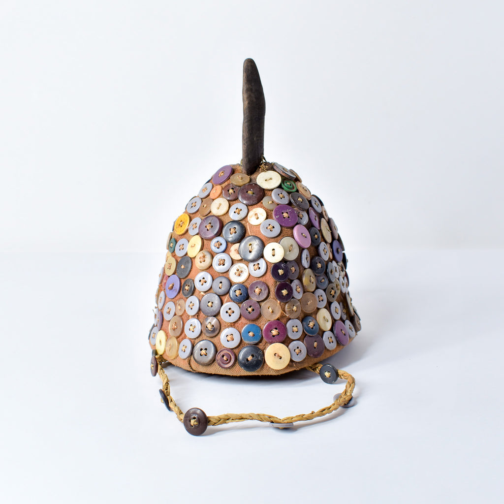 Lega Bwami Society Button Hat Congo