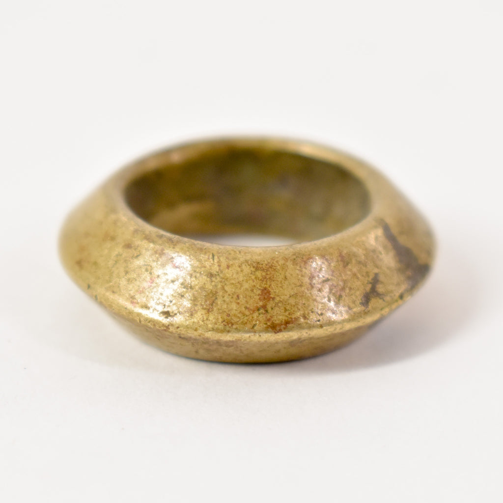 5 Brass Ring Beads Ethiopia