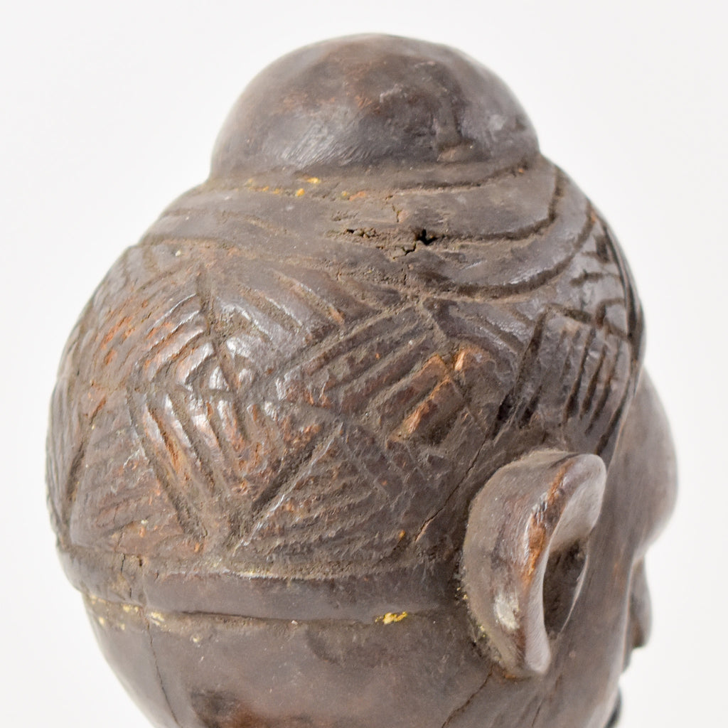 Yaka Miniature Figure with Child 10 Inch Congo
