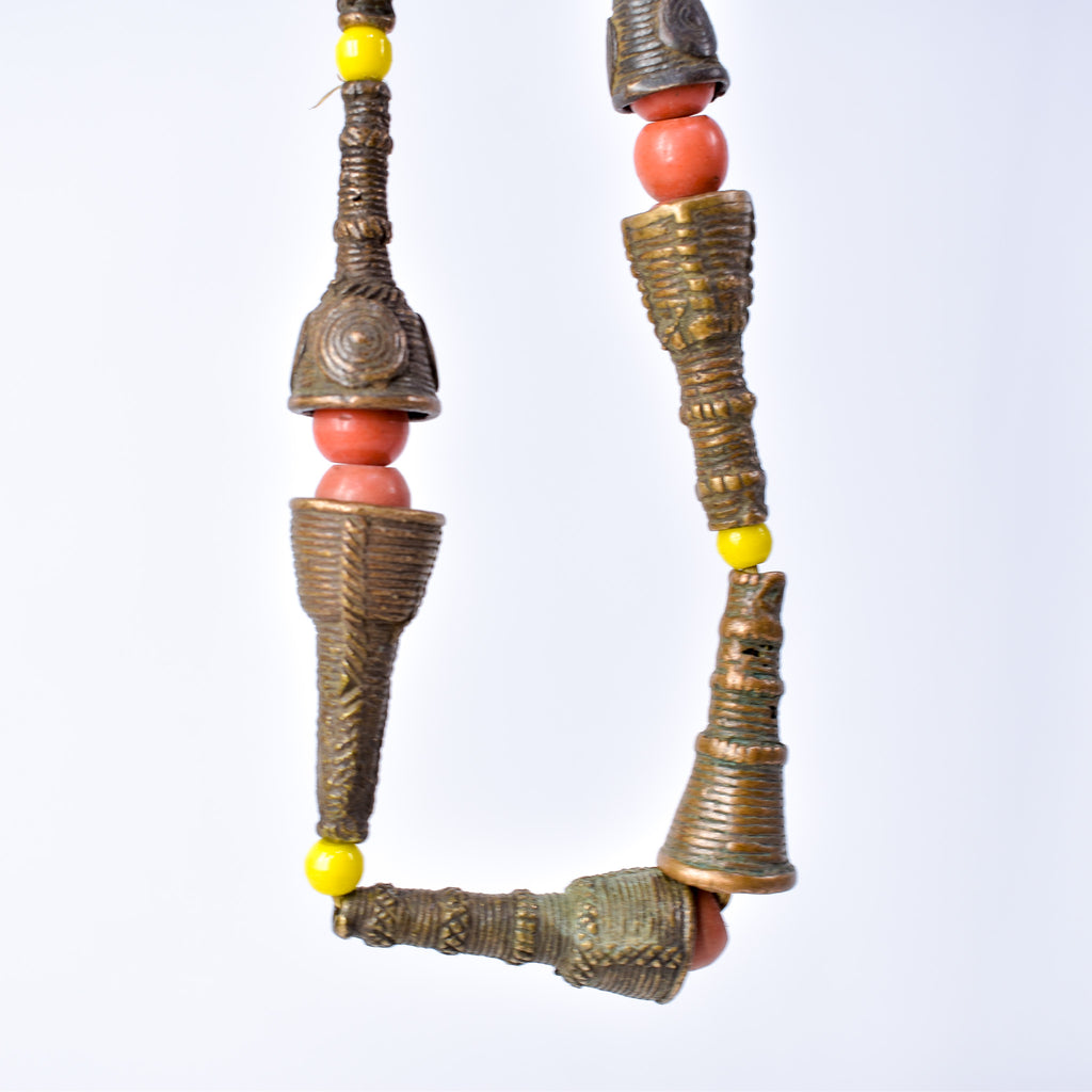 Very Rare Yoruba Brass Hair Beads