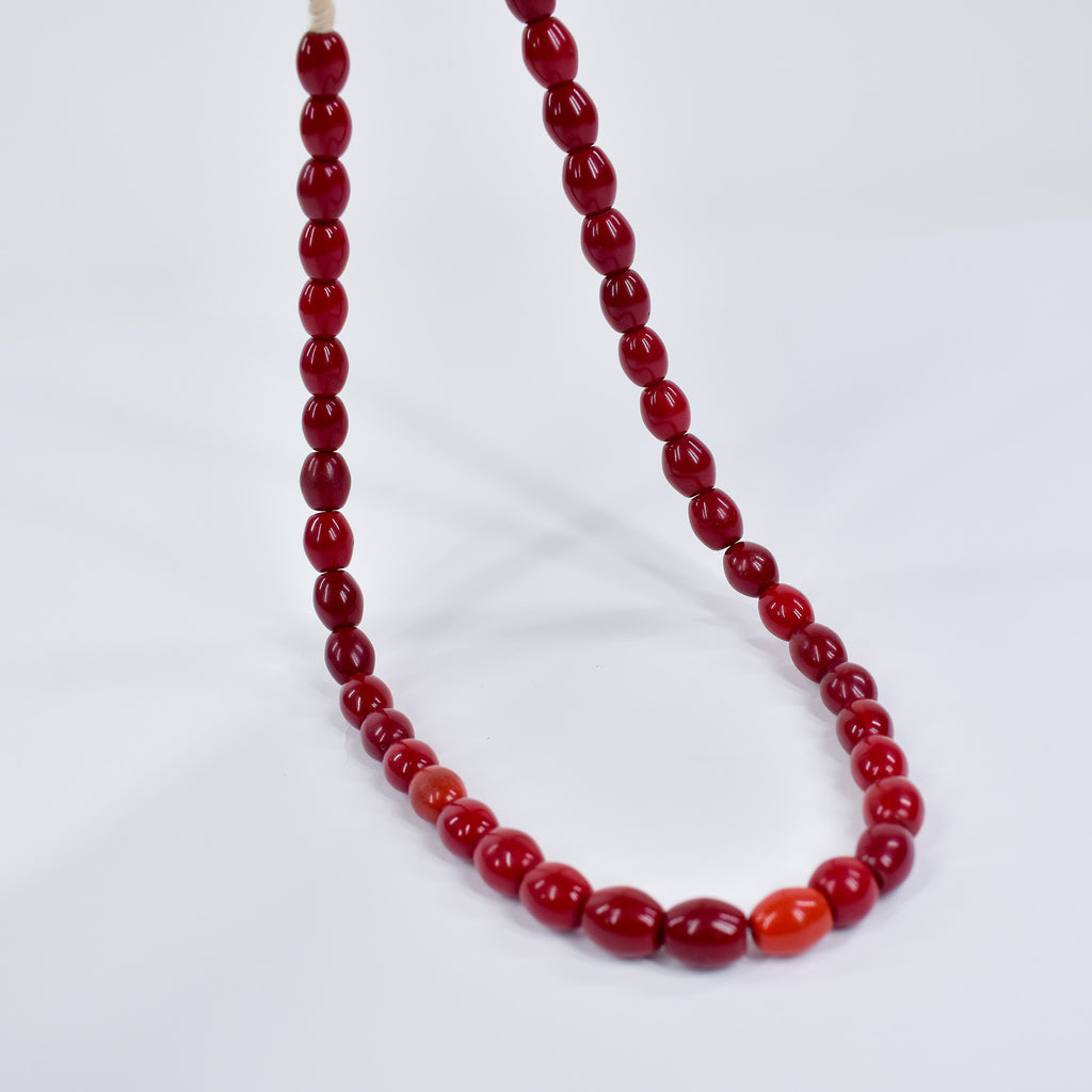 Old Bohemian Red Trade Beads Czech