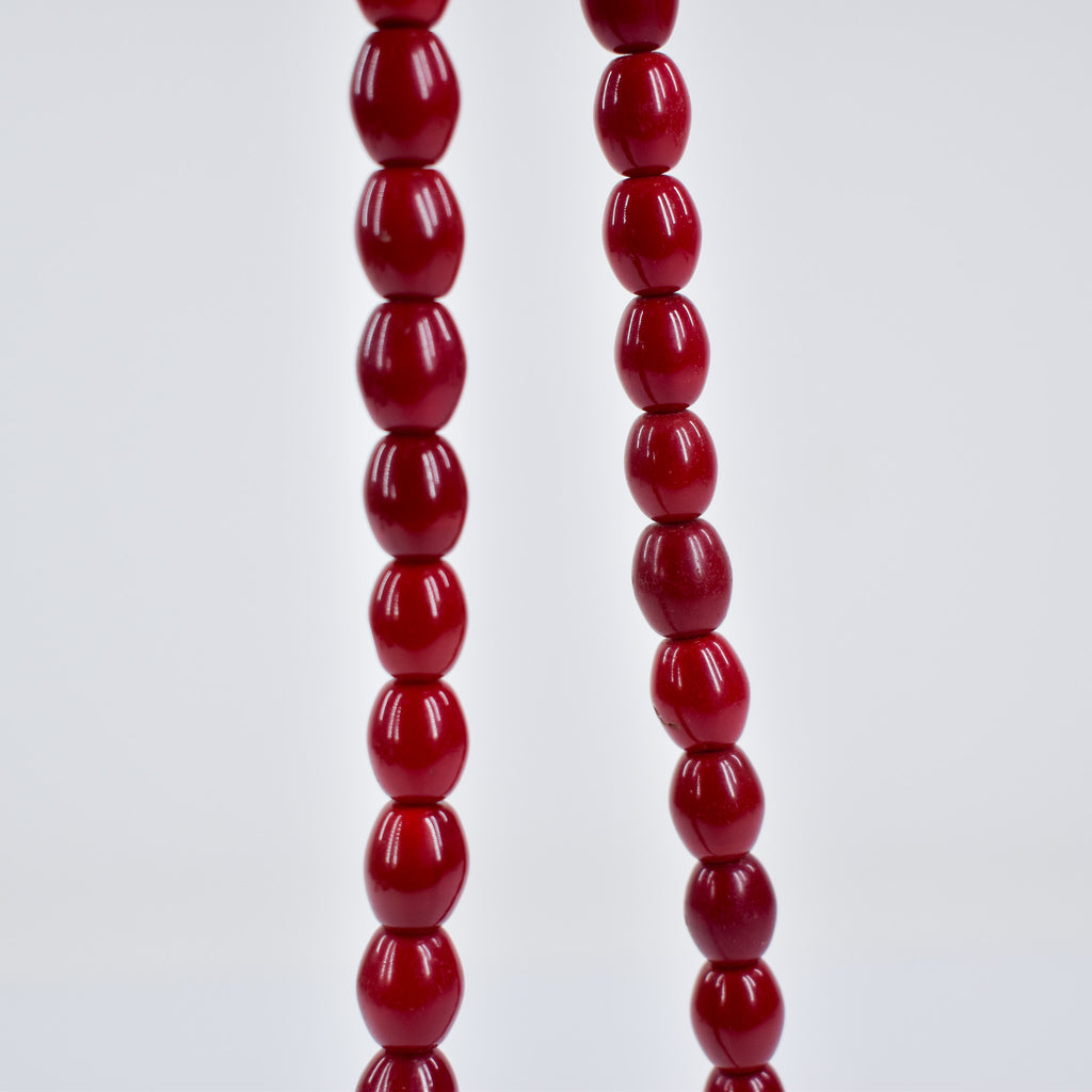 Old Bohemian Red Trade Beads Czech