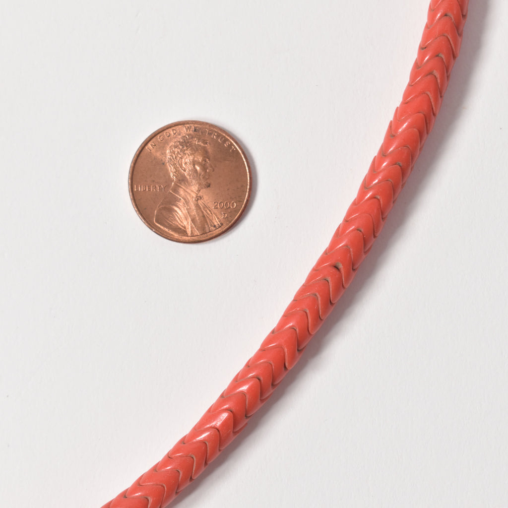 Pink Snake Interlocking Trade Beads