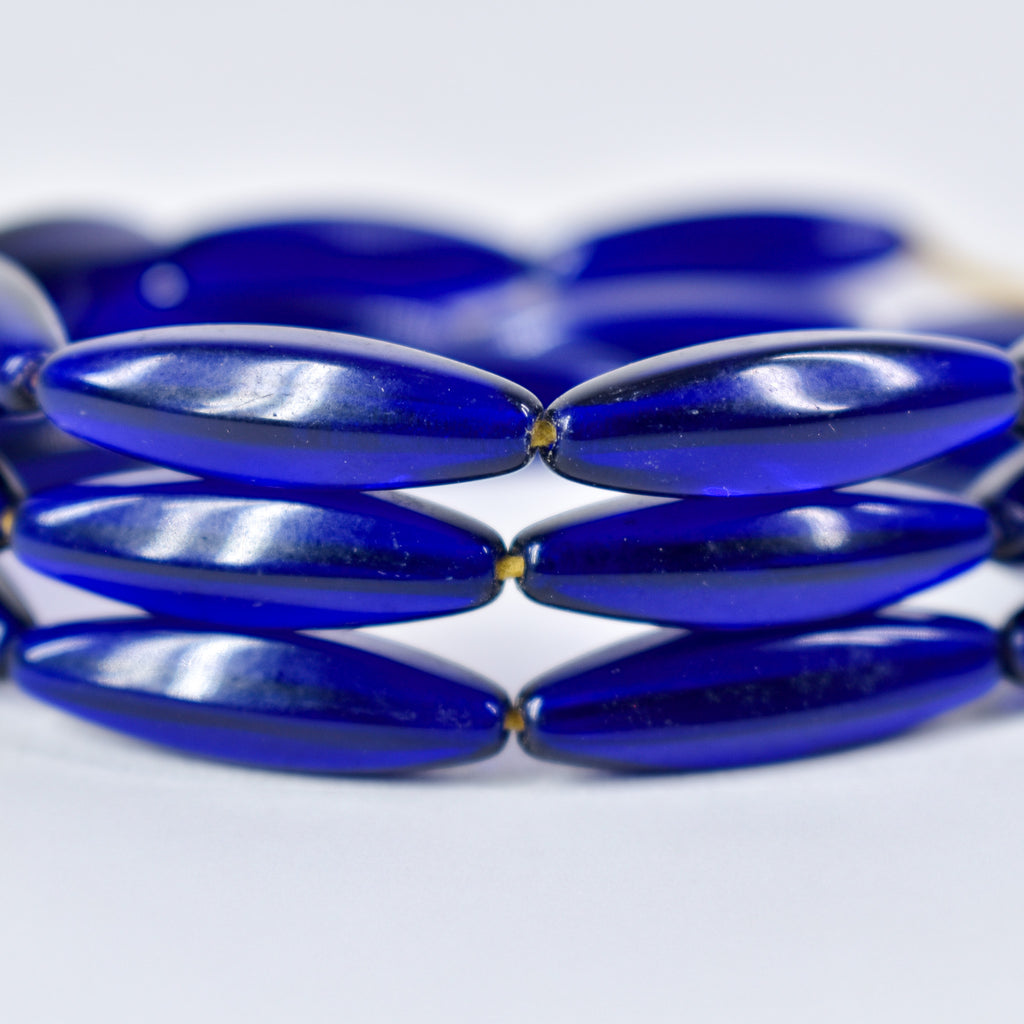 Faceted Bohemian Blue Trade Beads