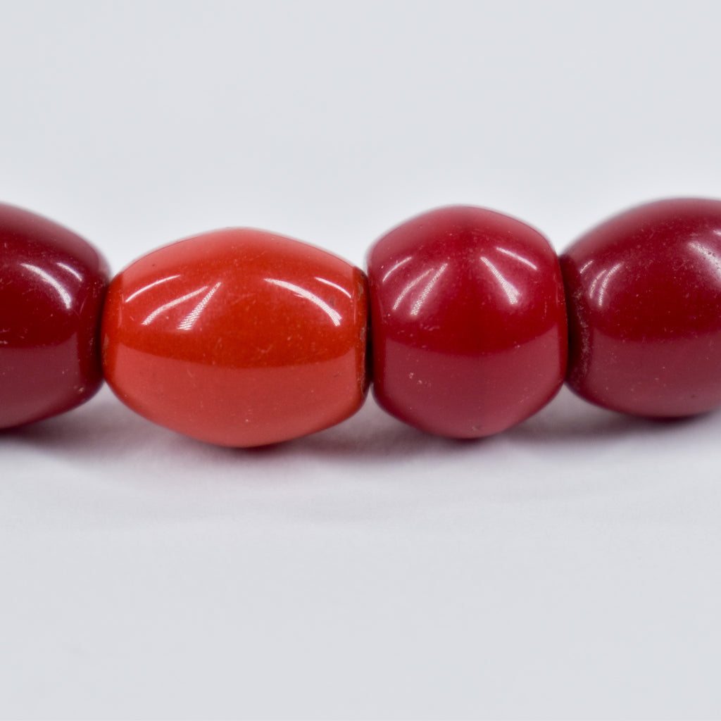 Old Bohemian Red Trade Beads Czech