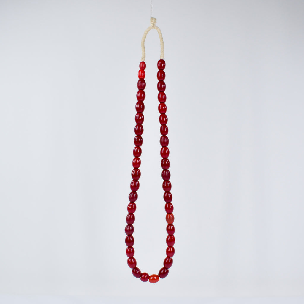 Old Bohemian Red Trade Beads Czech