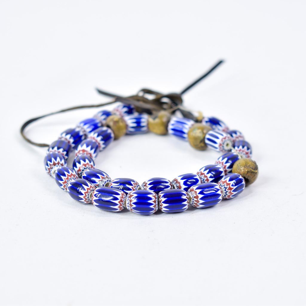 Tiny 6 Layer Chevron Venetian Trade Beads Henry Collection