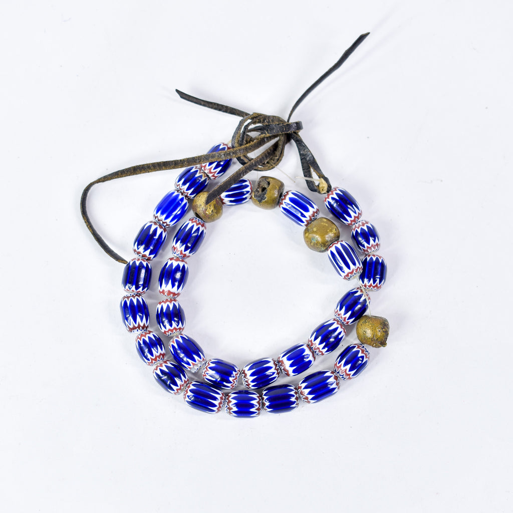 Tiny 6 Layer Chevron Venetian Trade Beads Henry Collection