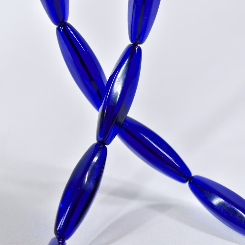 Faceted Bohemian Blue Trade Beads