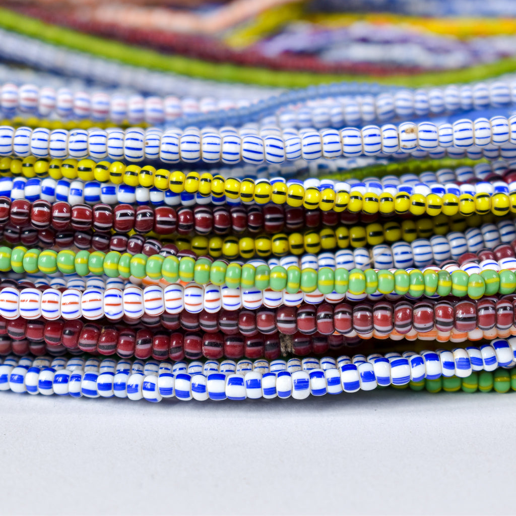 74 Mixed Tile and Seed Trade Bead Grab Bag