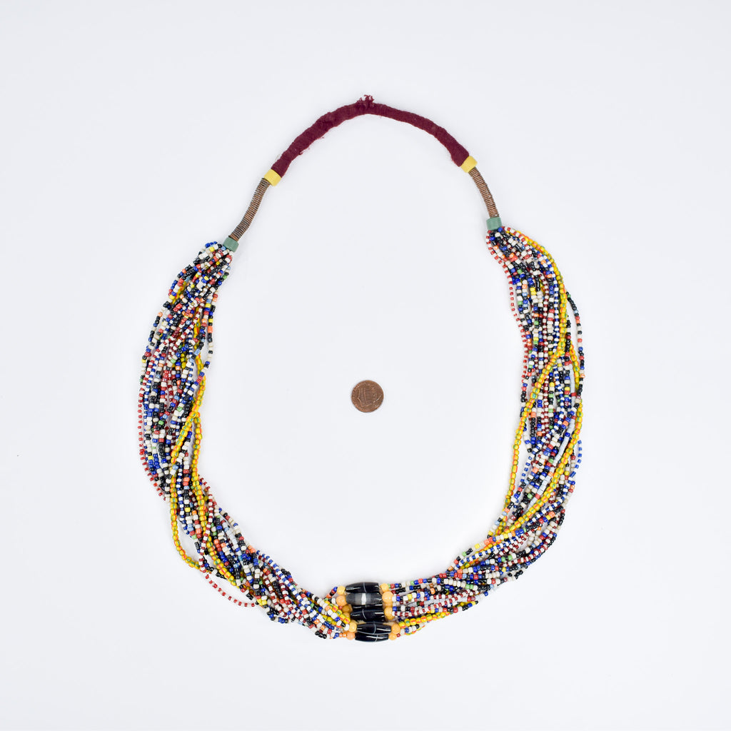 Fulani Beaded Necklace Nigeria 31 Inch
