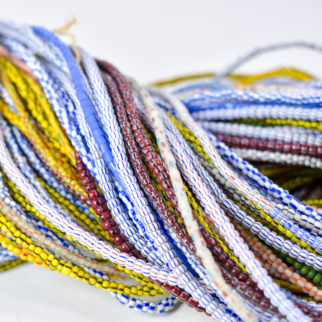 74 Mixed Tile and Seed Trade Bead Grab Bag