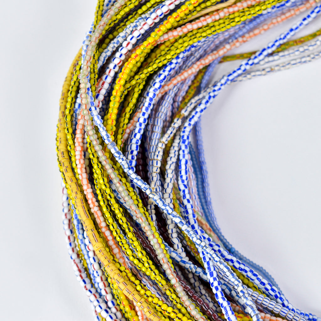 74 Mixed Tile and Seed Trade Bead Grab Bag