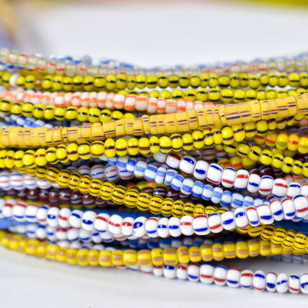 74 Mixed Tile and Seed Trade Bead Grab Bag