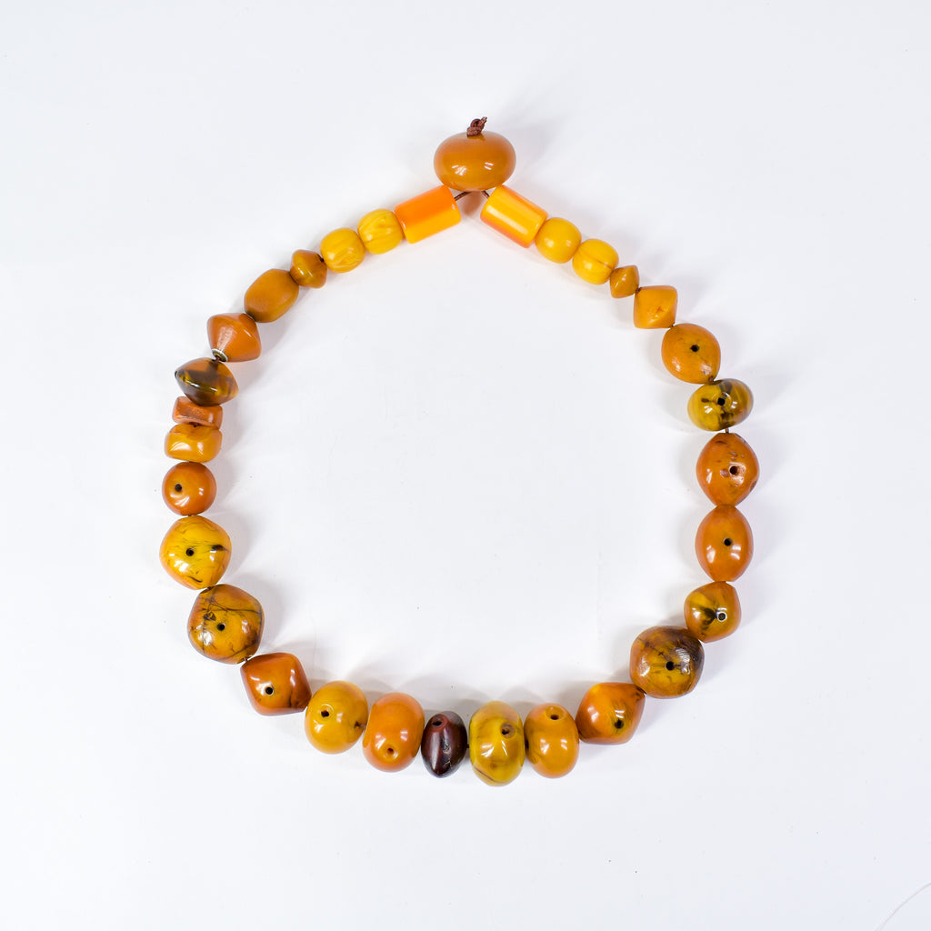 Old Mauritanian Faux Amber Trade Beads Henry Collection