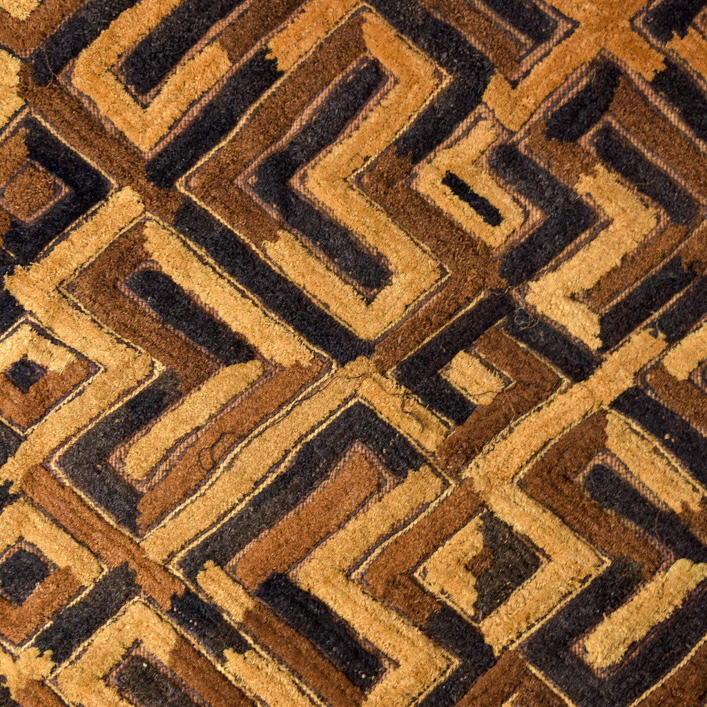 Kuba Raffia Square Textile Congo 25x19 Inchv
